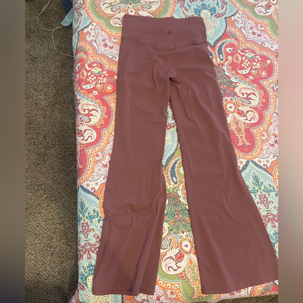 Athleta Elation Flare Pant - Tawny Rose - Picture 2 of 3